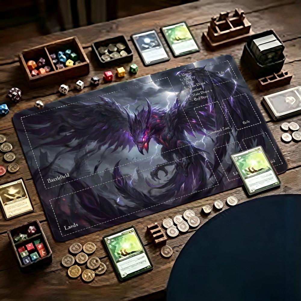 Tradescantia Purple - 다크 퍼플 피닉스 플레이매트 TCG 카드