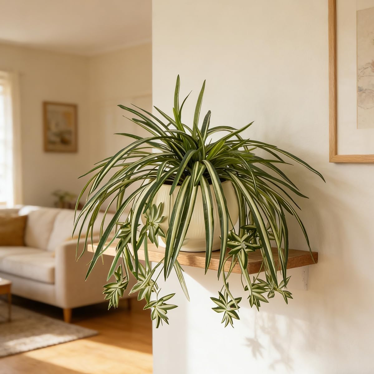 4PCS 인공 거미 식물 클로로피텀 가짜 녹색 식물 벽 - Spider Plant Hanging 리뷰 및 가격