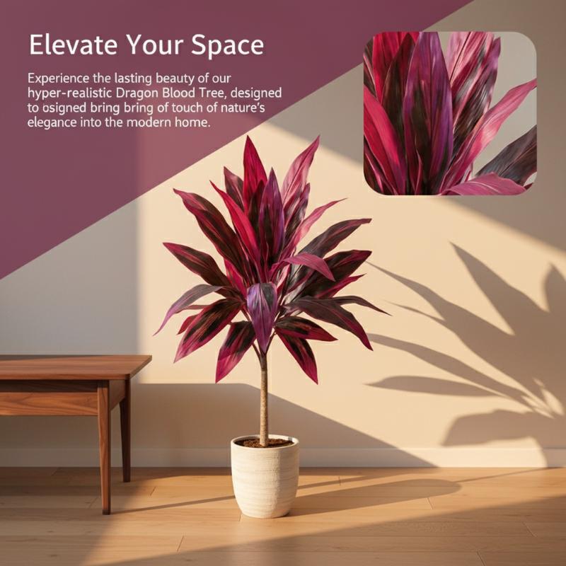 대형 인조 드라세나 마르미나타 나무 55cm 목재 줄기 - Dracaena Marginata 리뷰 및 가격