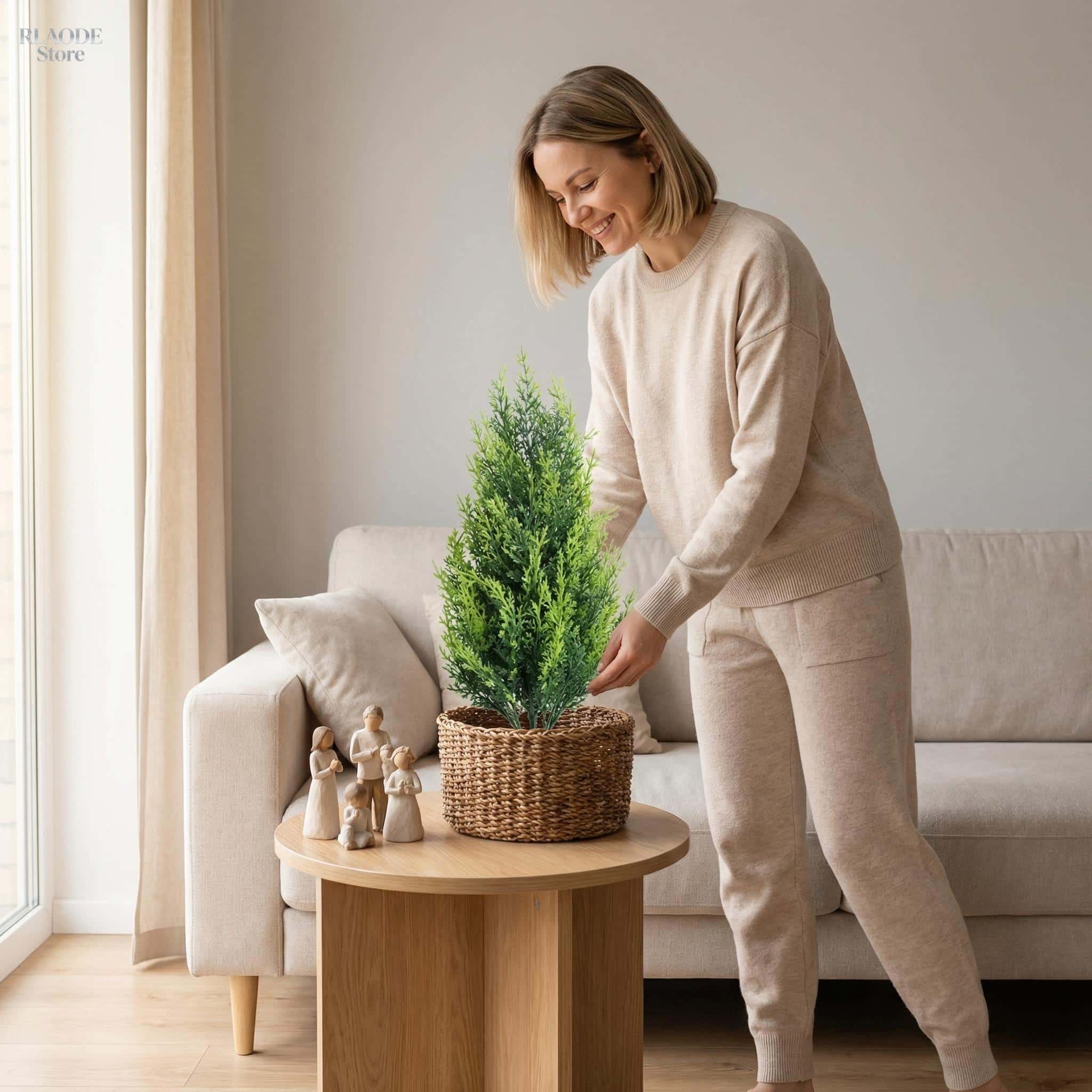 2개입 사실적인 인조 사이프러스 나무 & 고사리 인조  - Dracaena Marginata 리뷰 및 가격